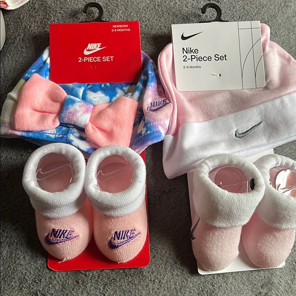 Nike Kids' Pink and White Accessory Set